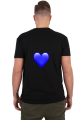 T-Shirt | Blue heart and rose