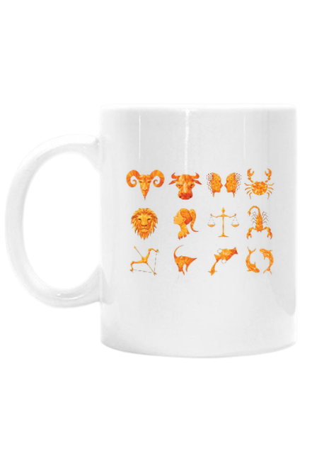 Kubek Biały - Znaki Zodiaku