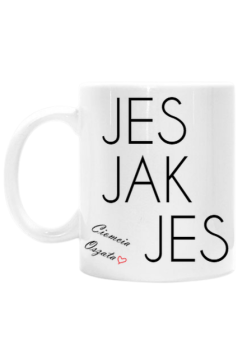 Jes Jak Jes Kubek Biały