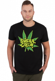 Koszulka mem Ganja Simsala Green.