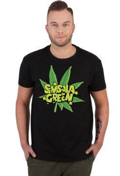 Koszulka mem Ganja Simsala Green.