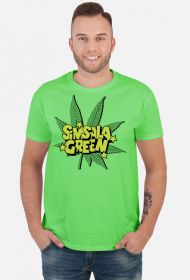 Koszulka Simsala Green Ganja memowa.
