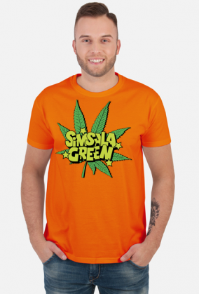Koszulka Simsala Green Ganja memowa.