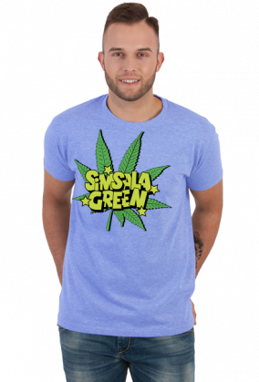 Koszulka Simsala Green Ganja memowa.