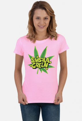 Koszulka mem Green Ganja damska.