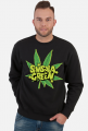 Bluza klasyczna mem Ganja Simsala Green.