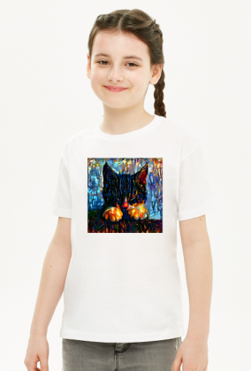 Sleeping cat art paint t-shirt