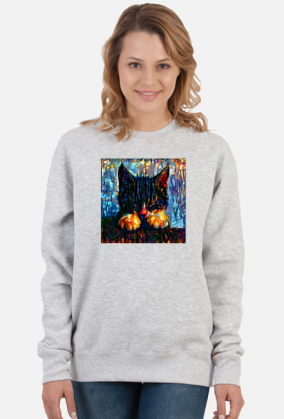 Sleeping cat art paint t-shirt