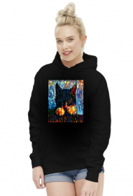 Sleeping cat art paint t-shirt