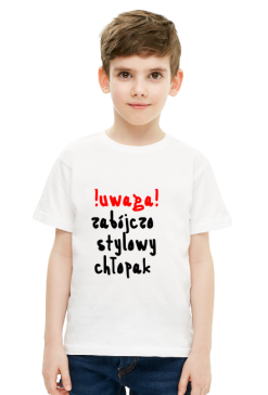 koszulka stylowy chłopak