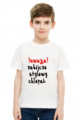 koszulka stylowy chłopak