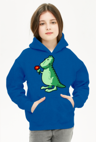 Bluza dziecieca z kapturem Dinozaur