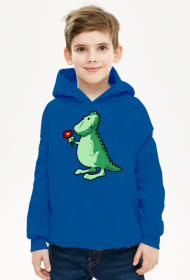 Bluza dziecieca z kapturem Dinozaur