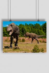 Plakat poziomy A1 Kraina Dinozaurow 1
