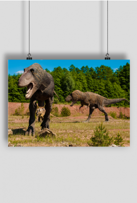 Plakat poziomy A1 Kraina Dinozaurow 1
