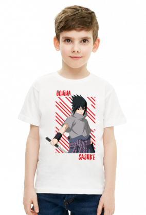 Koszulka Sasuke Uchiha Naruto dla dziecka