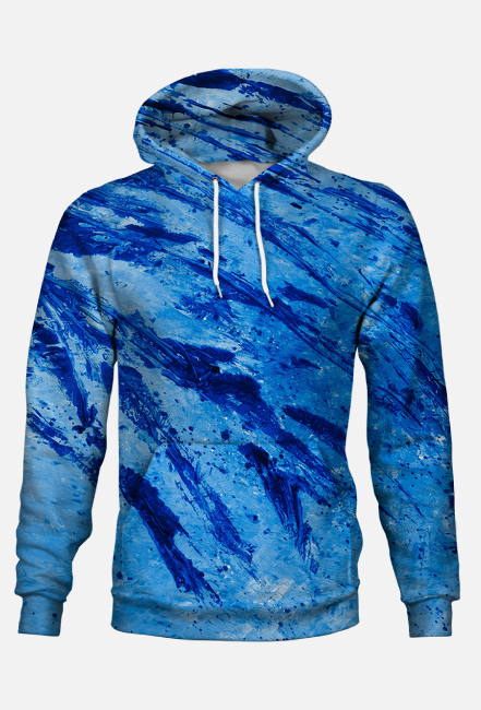 WAVE bluza z kapturem unisex fullprint