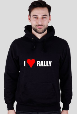 I love rally (bluza, czarna)