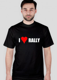 I love rally (koszulka czarna)