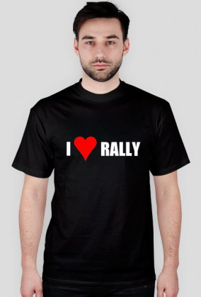 I love rally (koszulka czarna)