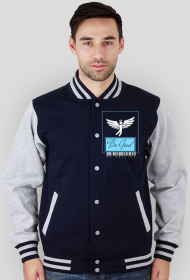 Bluza męska z długim rękawem (granatowo-szara)