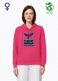 Bluza damska z kapturem (ekologiczna - różowa)