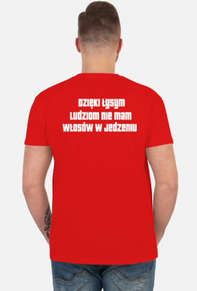 Koszulka męska podziękowania dla łysych