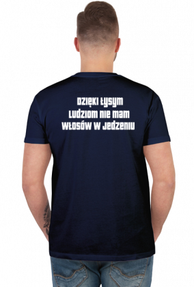 Koszulka męska podziękowania dla łysych