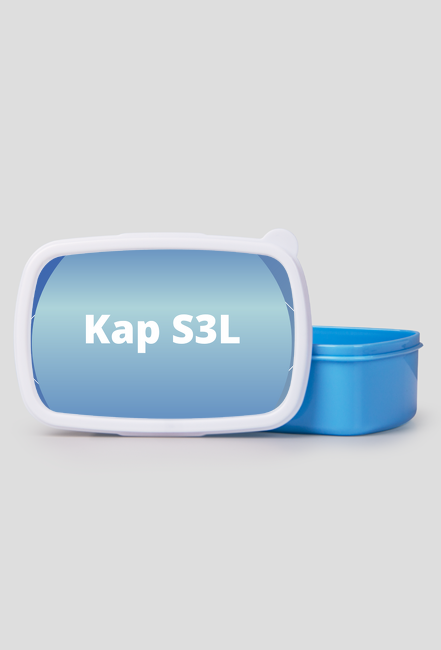 Pudełko śniadaniowe niebieskie Kap S3L