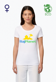 Koszulka damska z krótkim rękawem (ekologiczna - biała)