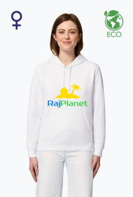 Bluza damska z kapturem (ekologiczna - biała)