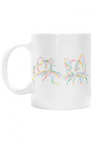 Kubek rainbow cat