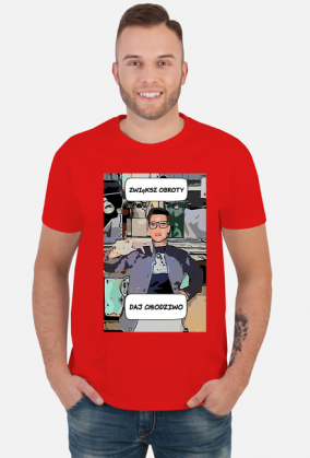 T-shirt z motywem majstra