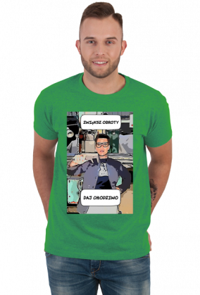 T-shirt z motywem majstra