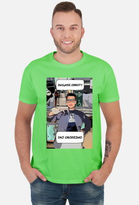 T-shirt z motywem majstra