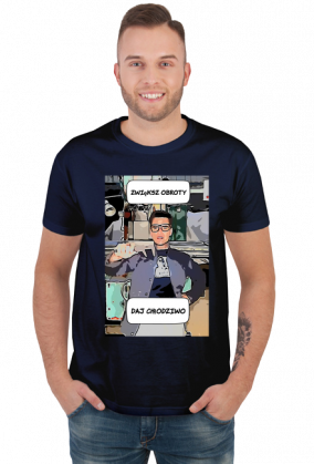 T-shirt z motywem majstra