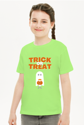 Trick or Treat z duchem koszulka dziecięca
