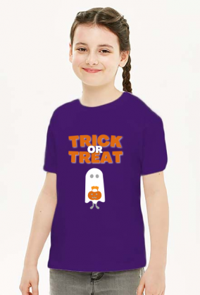 Trick or Treat z duchem koszulka dziecięca