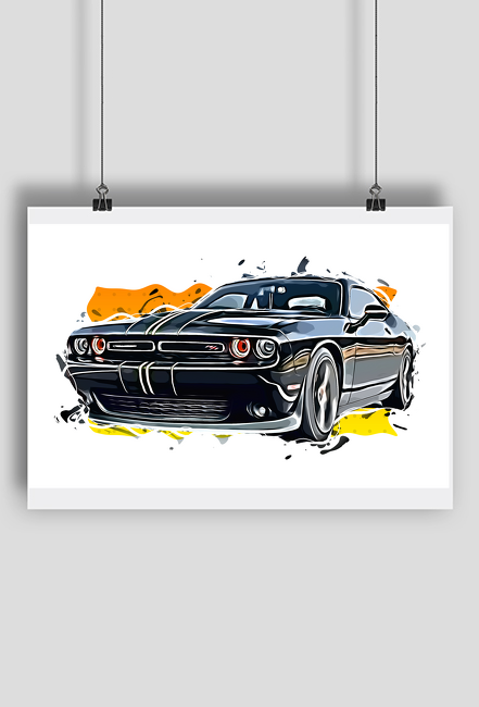 Samochód DODGE - efekt vector