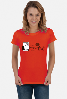 koszulka damska z logiem lubię czytać