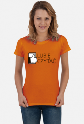 koszulka damska z logiem lubię czytać