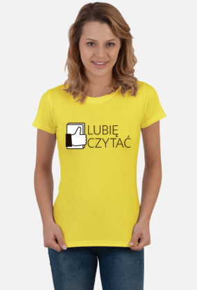 koszulka damska z logiem lubię czytać
