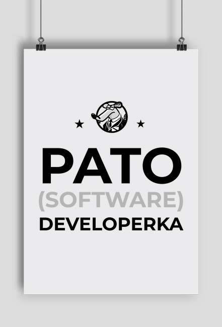 PATO (software) DEVELOPERKA - plakat