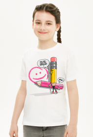 Żółty Ołówek i Kredka T-Shirt 1.0 B_D