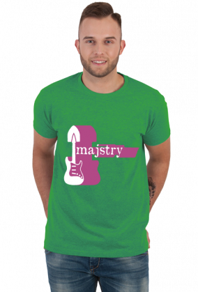 Majstry różowe logo