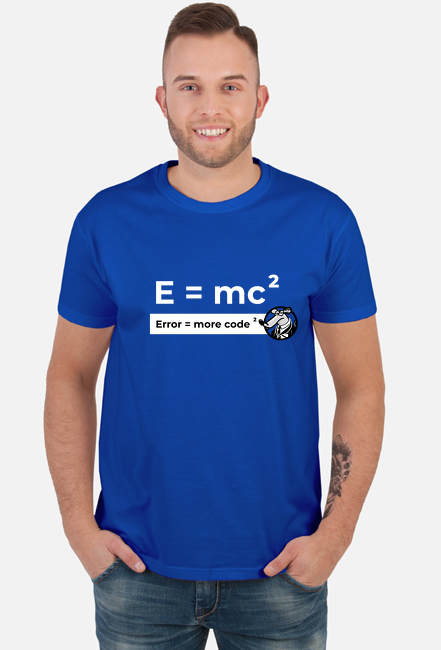 Error = more code 2 - ciemny tshirt męski