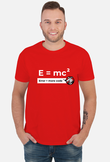 Error = more code 2 - ciemny tshirt męski