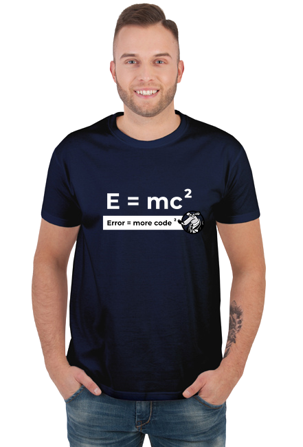 Error = more code 2 - ciemny tshirt męski