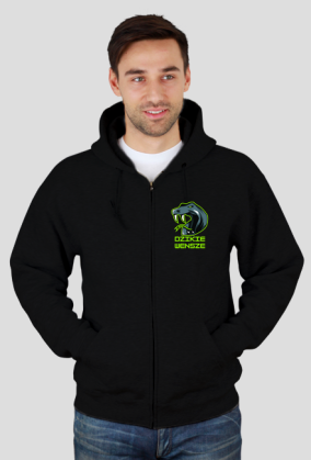 Bluza kaptur zamek małe logo