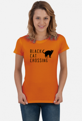 Halloween Black Cat Crossing
